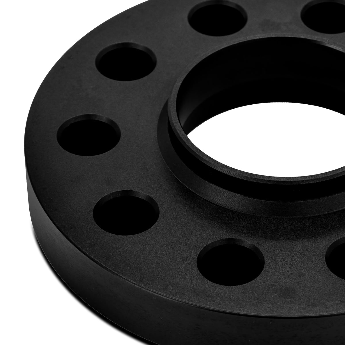 Mishimoto Wheel Spacers - 5x112 - 66.5 - 10 - M14 - Black - MMWS-015-100BK for 2015-2024 Mini Cooper - detail view