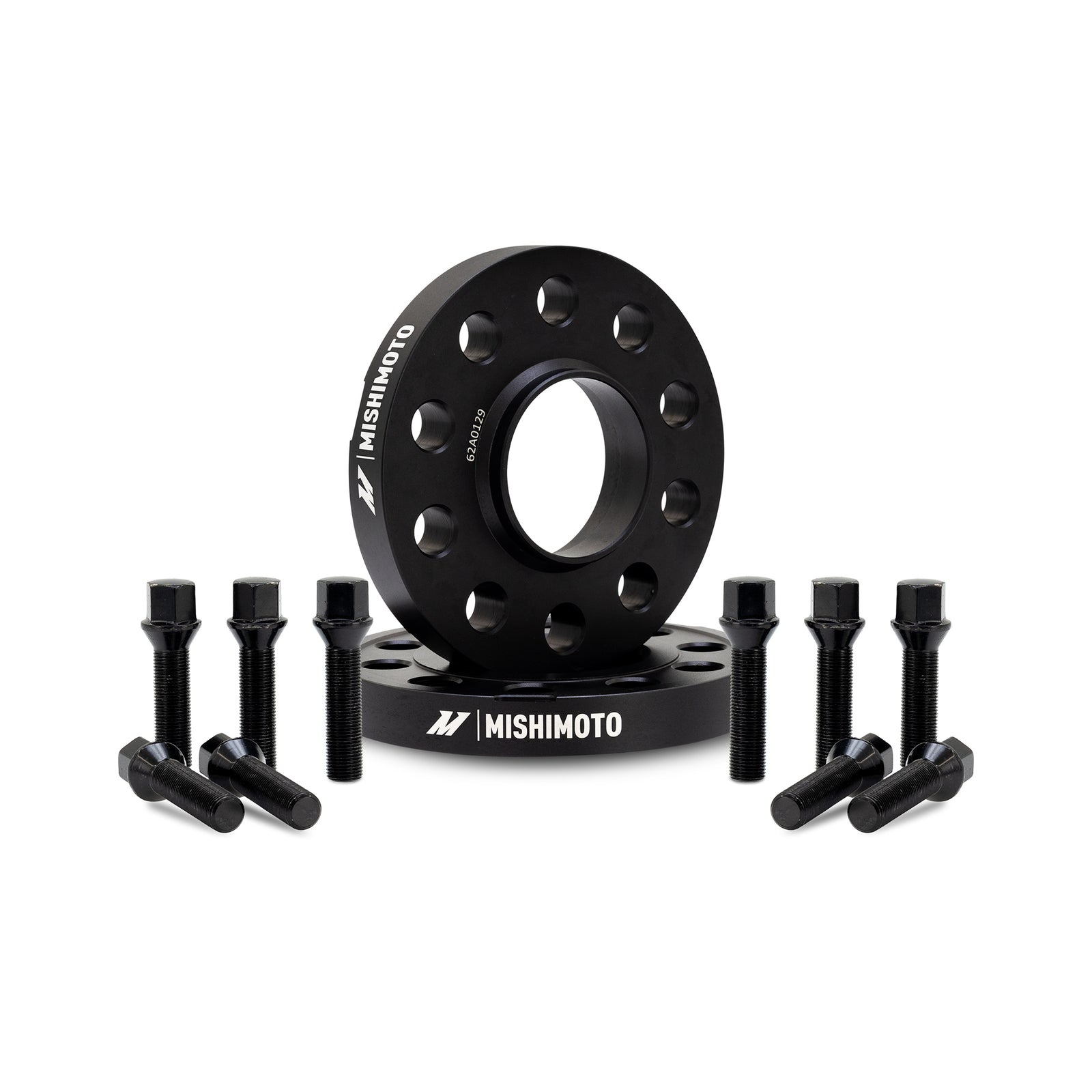 Mishimoto Wheel Spacers - 5x112 - 66.5 - 20 - M14 - Black - MMWS-015-200BK