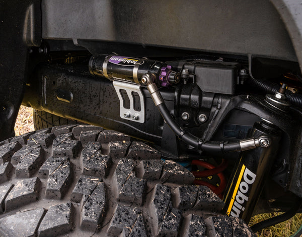 Dobinsons - Reservoir Mount Kit for Rear 4th Gen Tacoma - Raw Aluminum Finish - RM59-063