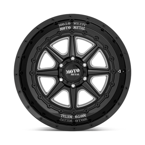 Moto Metal Mo801 Phantom 20X10 5X127 -18MM Gloss Black Milled