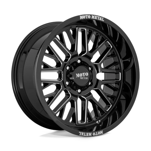 Moto Metal Mo802 Warlock 20X10 6X135 -18MM Gloss Black Milled
