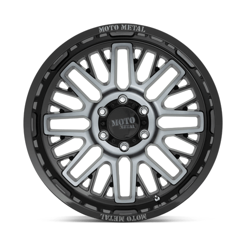 Moto Metal Mo802 Warlock 20X9 8X180 +18MM Gloss Black Mach W/ Gray Tint