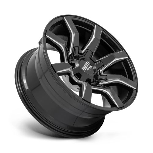 Moto Metal Mo804 Spider 20X10 5X127/5X139.7/5X139 -18MM Gloss Black Milled