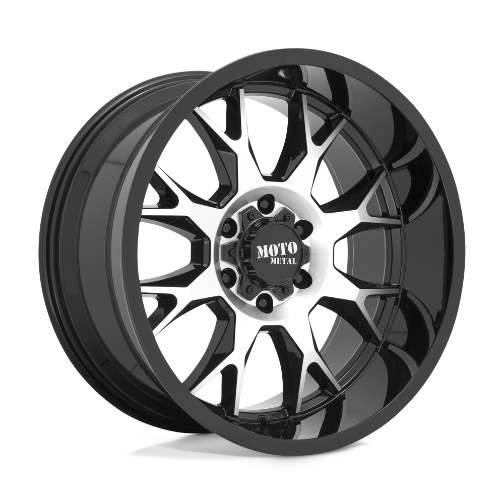 Moto Metal Mo806 20X10 6X135 -18MM Gloss Black Machined