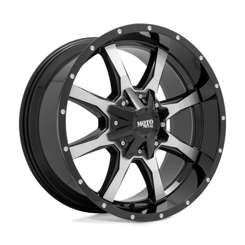 Moto Metal Mo970 20X10 5X127/5X139.7/5X139 -24MM Gloss Black W/ Machined Face