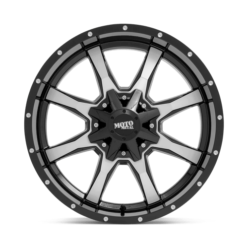 Moto Metal Mo970 17X8 5X139.7/5X150/5X150 +0MM Gloss Black W/ Machined Face