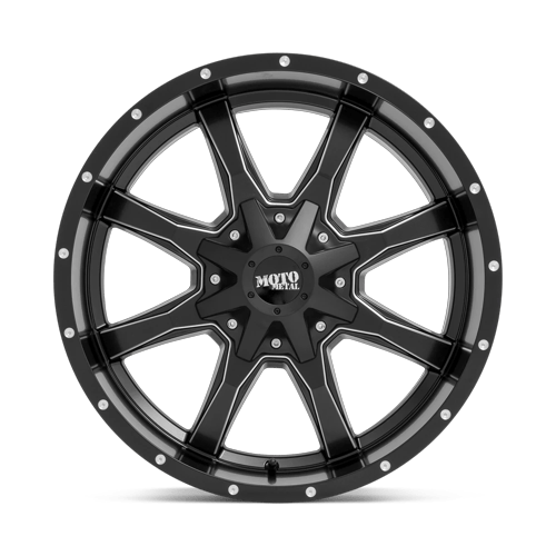 Moto Metal Mo970 18X10 6X135/6X139.7/6X139 -24MM Semi Gloss Black Milled