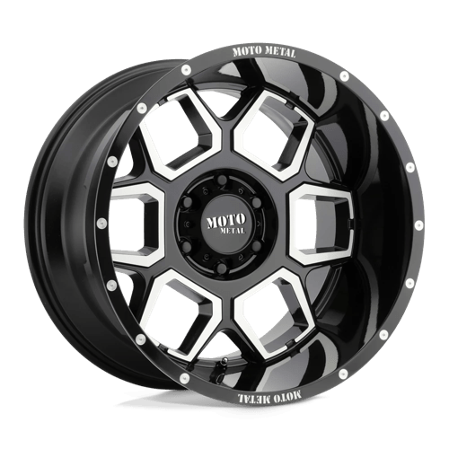 Moto Metal Mo981 Spade 20X10 6X139.7 -24MM Gloss Black Machined