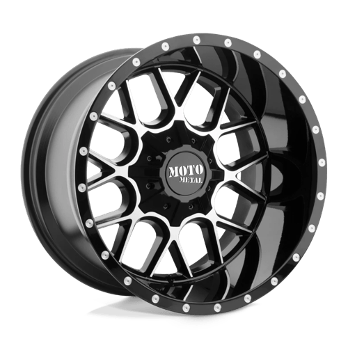 Moto Metal Mo986 Siege 20X10 6X135/6X139.7/6X139 -18MM Gloss Black Machined