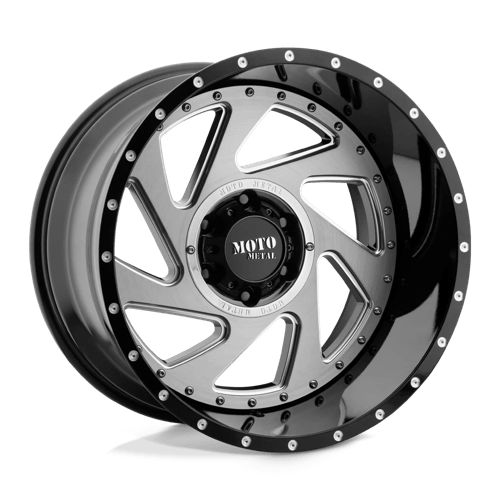 Moto Metal Mo989 Change Up 20X12 5X127 -44MM Gloss Black Mill Brush Inserts
