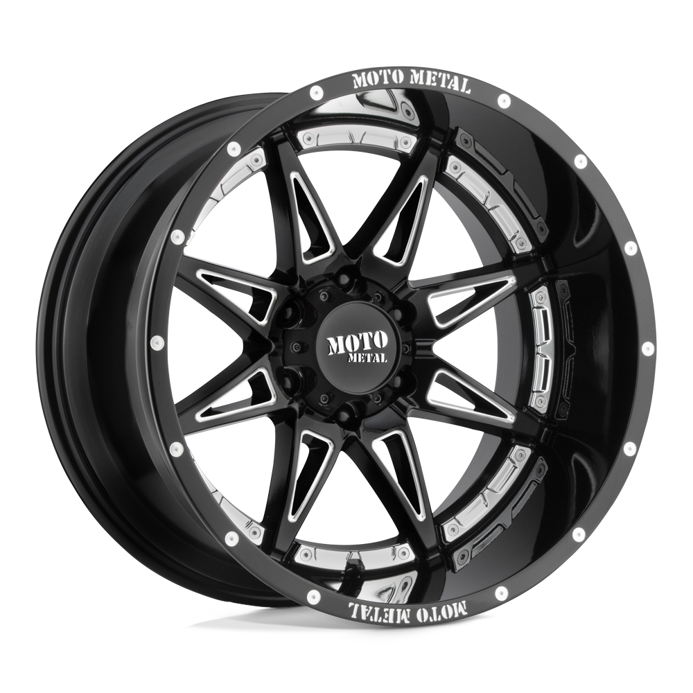 Moto Metal Mo993 Hydra 20X9 8X180 +0MM Gloss Black Milled