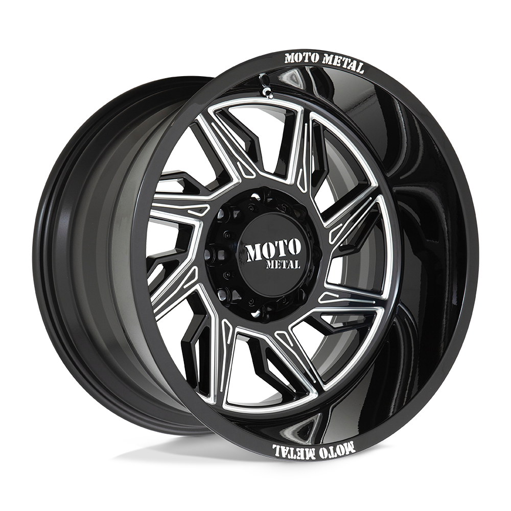 Moto Metal Mo997 Hurricane 20X10 5X127 -18MM Gloss Black Milled - Right