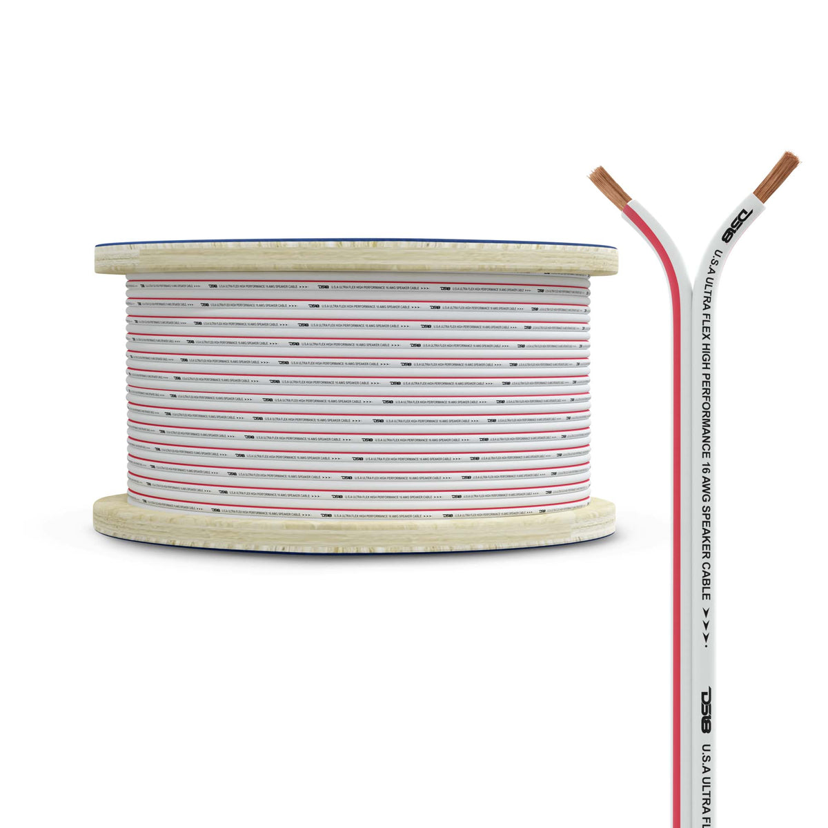 DS18 16-Gauge Speaker Wire 150ft - MOFC16GA150SW - front view