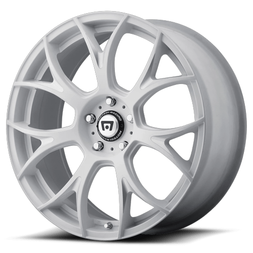 Motegi Mr126 20X10 BLANK +32MM Matte White W/ Milled Accents