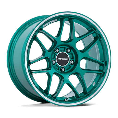 Motegi Mr158 Tsubaki 18X10.5 5X120 +25MM Hokkaido Green W/ Machined Lip