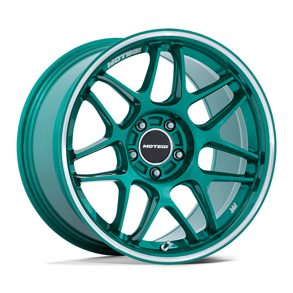 Motegi Mr158 Tsubaki 18X8.5 5X114.3 +35MM Hokkaido Green W/ Machined Lip