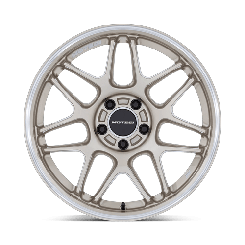 Motegi Mr158 Tsubaki 18X9.5 5X114.3 +40MM Motorsport Gold W Machined Lip