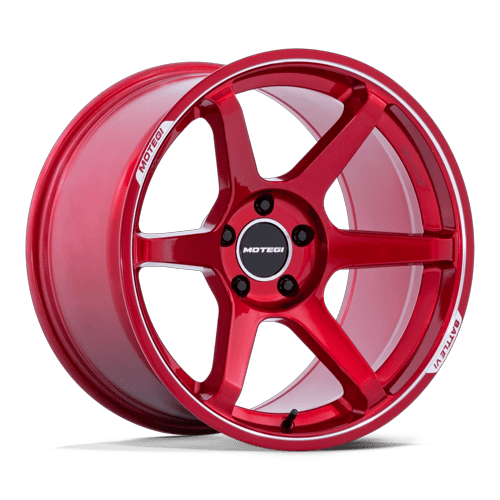 Motegi Mr160 Battle Vi 18X10.5 5X114.3 +25MM Cherry Red Metallic W/ Mch Lip
