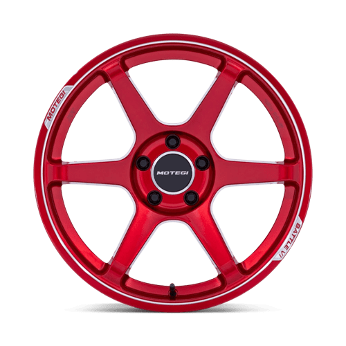 Motegi Mr160 Battle Vi 18X8.5 5X114.3 +22MM Cherry Red Metallic W/ Mch Lip