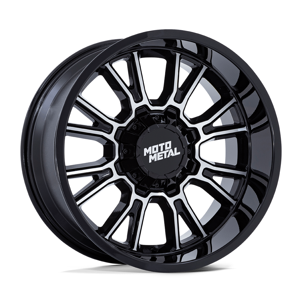 Moto Metal Mo810 Legacy 20X9 8X180 +20MM Gloss Black Machined