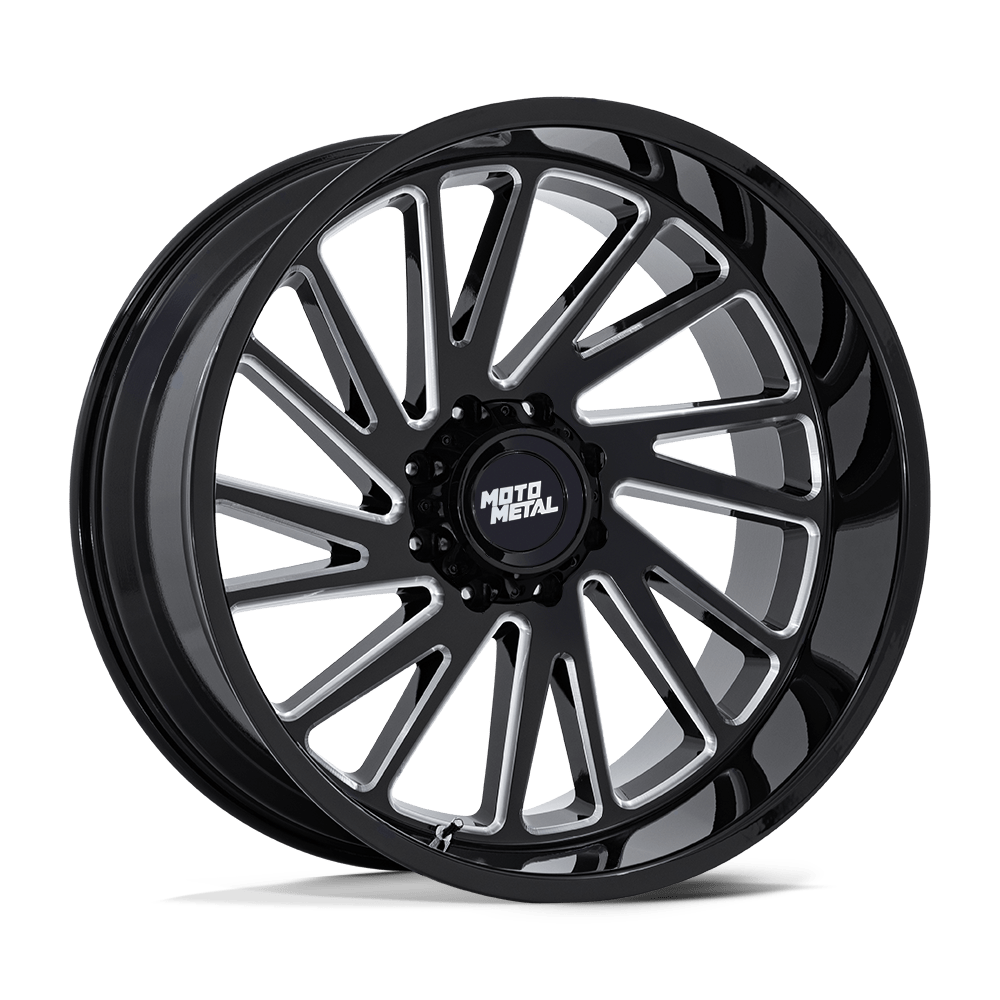 Moto Metal Mo811 Combat 20X10 6X139.7 -18MM Gloss Black Milled
