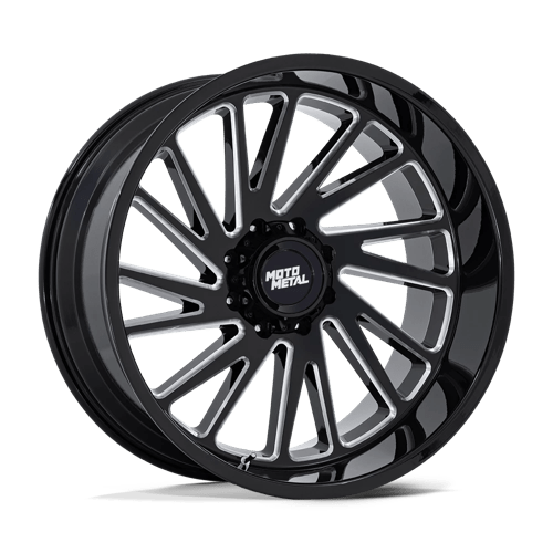 Moto Metal Mo811 Combat 24X12 6X139.7 -44MM Gloss Black Milled