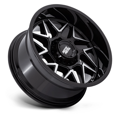 Moto Metal Mo812 Turbine 20X10 8X180 -18MM Gloss Black W/ Machined Face
