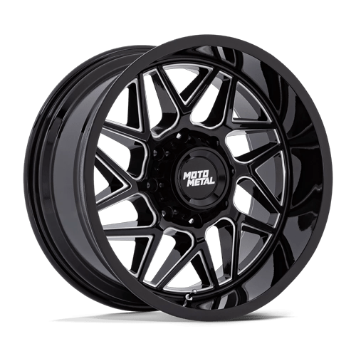 Moto Metal Mo812 Turbine 20X10 8X180 -18MM Gloss Black Milled