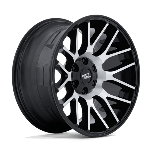 Moto Metal Mo816 Overlook 20X9 6X135/6X139.7/6X139 +1MM Gloss Black W/ Machined Face