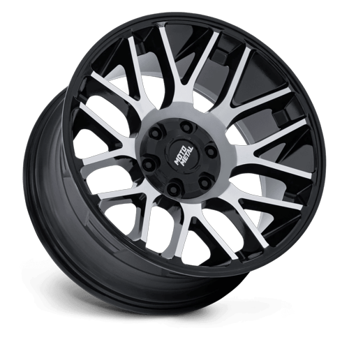 Moto Metal Mo816 Overlook 20X9 5X114.3/5X127/5X127 +1MM Gloss Black W/ Machined Face