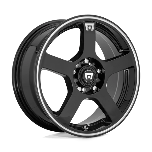 Motegi Mr116 Fs5 18X8 5X108/5X114.3/5X114 +45MM Gloss Black W/ Machined Flange