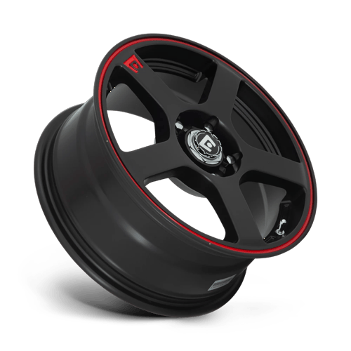 Motegi Mr116 Fs5 17X7 5X112/5X114.3/5X114 +40MM Matte Black W/ Red Stripe