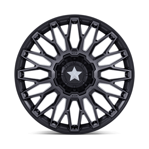 MSA Offroad Wheels M50 Clubber Utv 24X7 5X114.3 +0MM Matte Black Ddt