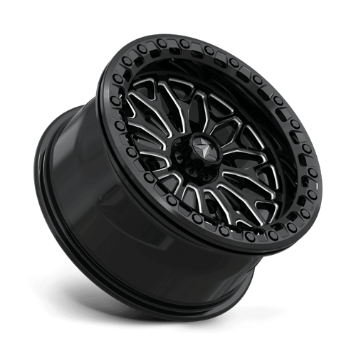 MSA Offroad Wheels Ma53 Bolo Utv Beadlock 15X7 4X156 +10MM Gloss Black Milled