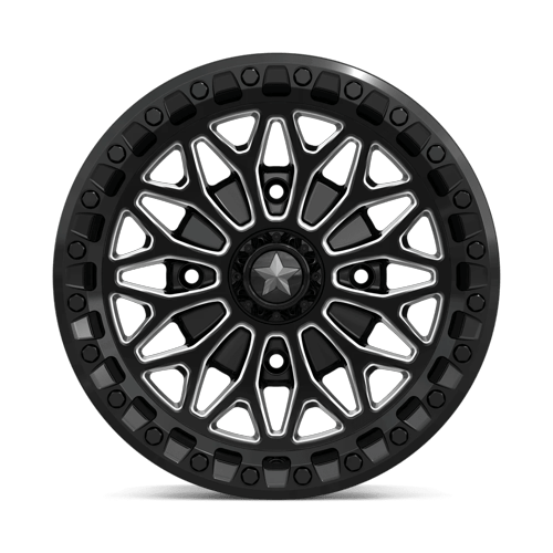 MSA Offroad Wheels Ma53 Bolo Utv Beadlock 15X7 4X156 +10MM Gloss Black Milled