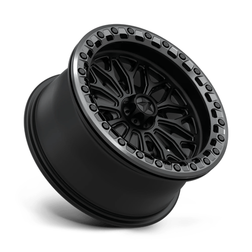 MSA Offroad Wheels Ma53 Bolo Utv Beadlock 15X7 4X110 +10MM Matte Black W/ Gl-Gunmetal Rg