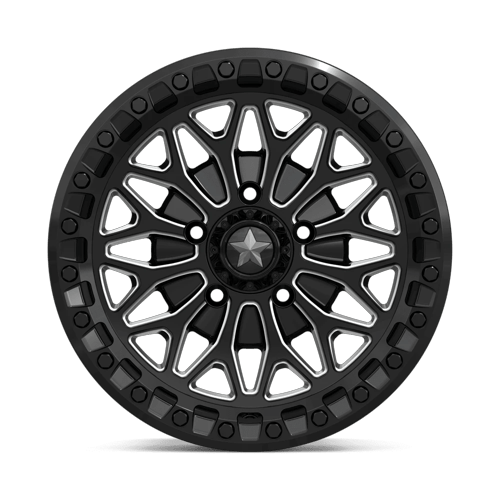 MSA Offroad Wheels Ma53 Bolo Utv Beadlock 15X7 5X114.3 +10MM Gloss Black Milled