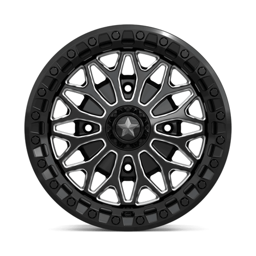 MSA Offroad Wheels Ma53 Bolo Utv Beadlock 15X7 4X110 +38MM Gloss Black Milled