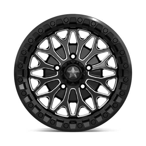 MSA Offroad Wheels Ma53 Bolo Utv Beadlock 15X7 5X114.3 +38MM Gloss Black Milled