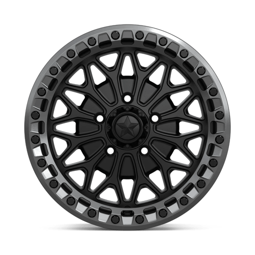 MSA Offroad Wheels Ma53 Bolo Utv Beadlock 15X7 5X114.3 +38MM Matte Black W/ Gl-Gunmetal Rg