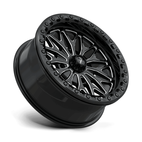 MSA Offroad Wheels Ma53 Bolo Utv Beadlock 18X7 4X137 +10MM Gloss Black Milled