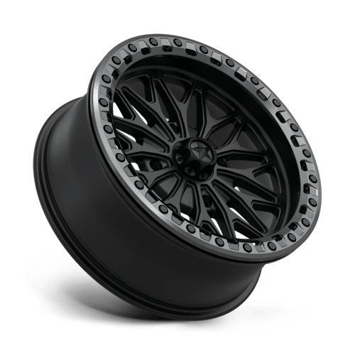 MSA Offroad Wheels Ma53 Bolo Utv Beadlock 18X7 4X156 +10MM Matte Black W/ Gl-Gunmetal Rg