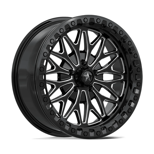 MSA Offroad Wheels Ma53 Bolo Utv Beadlock 18X7 5X114.3 +10MM Gloss Black Milled