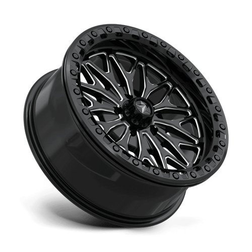 MSA Offroad Wheels Ma53 Bolo Utv Beadlock 18X7 5X114.3 +10MM Gloss Black Milled