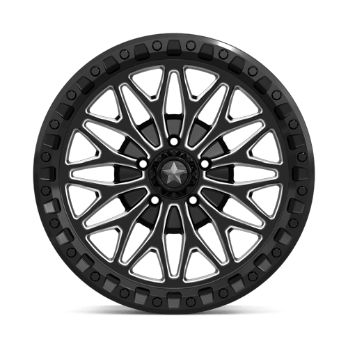 MSA Offroad Wheels Ma53 Bolo Utv Beadlock 18X7 5X114.3 +10MM Gloss Black Milled