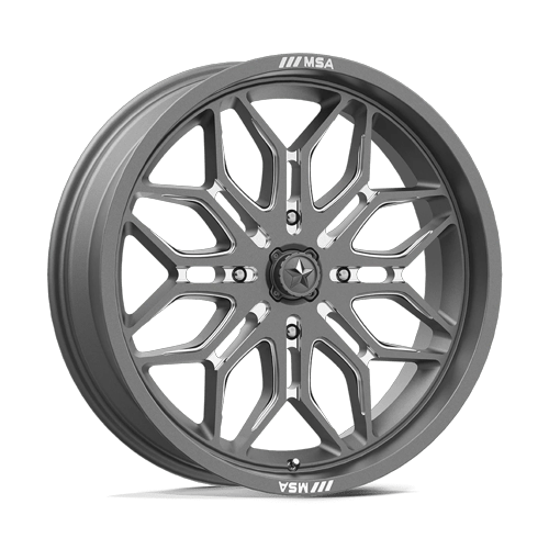 MSA Offroad Wheels M47 Sniper Utv 18X7 4X156 +10MM Gunmetal Milled