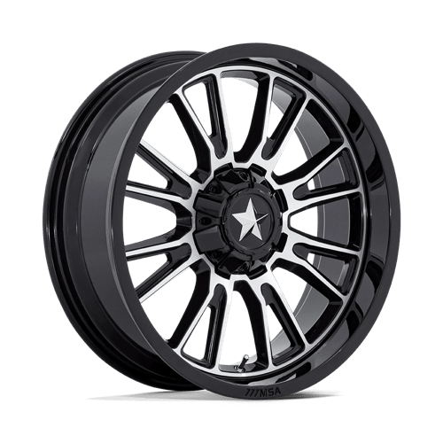 MSA Offroad Wheels M51 Thunderlips Utv 20X7 5X114.3 +0MM Gloss Black Machined