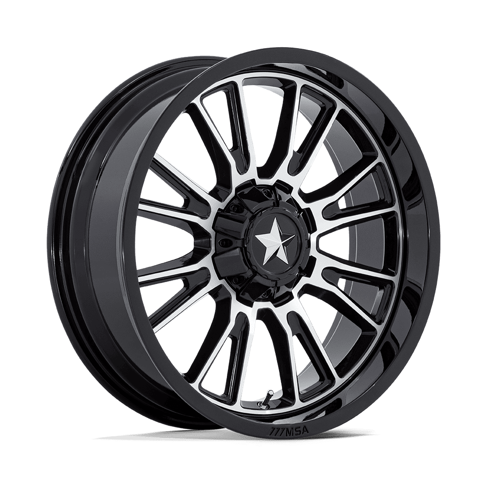 MSA Offroad Wheels M51 Thunderlips Utv 22X7 4X137/4X156/4X156 +0MM Gloss Black Machined