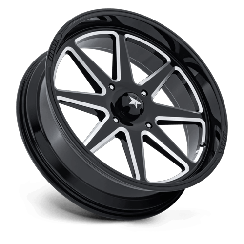MSA Offroad Wheels M54 Spark Utv 20X7 5X114.3 +0MM Gloss Black Milled