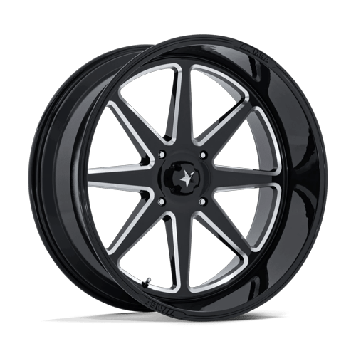 MSA Offroad Wheels M54 Spark Utv 24X10 5X114.3 -25MM Gloss Black Milled